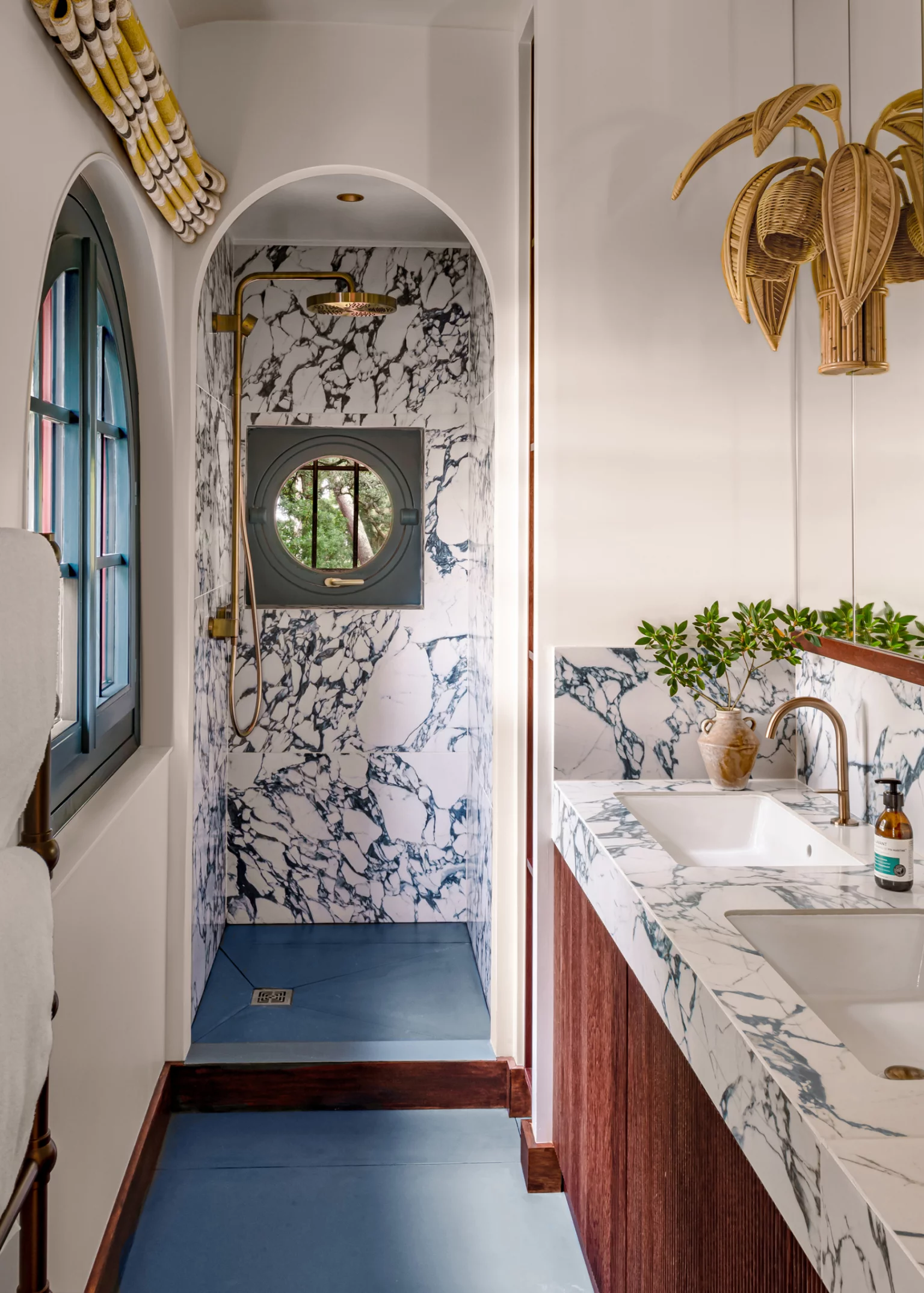 salle de bain de Monsieur Tripper, total look Riviera